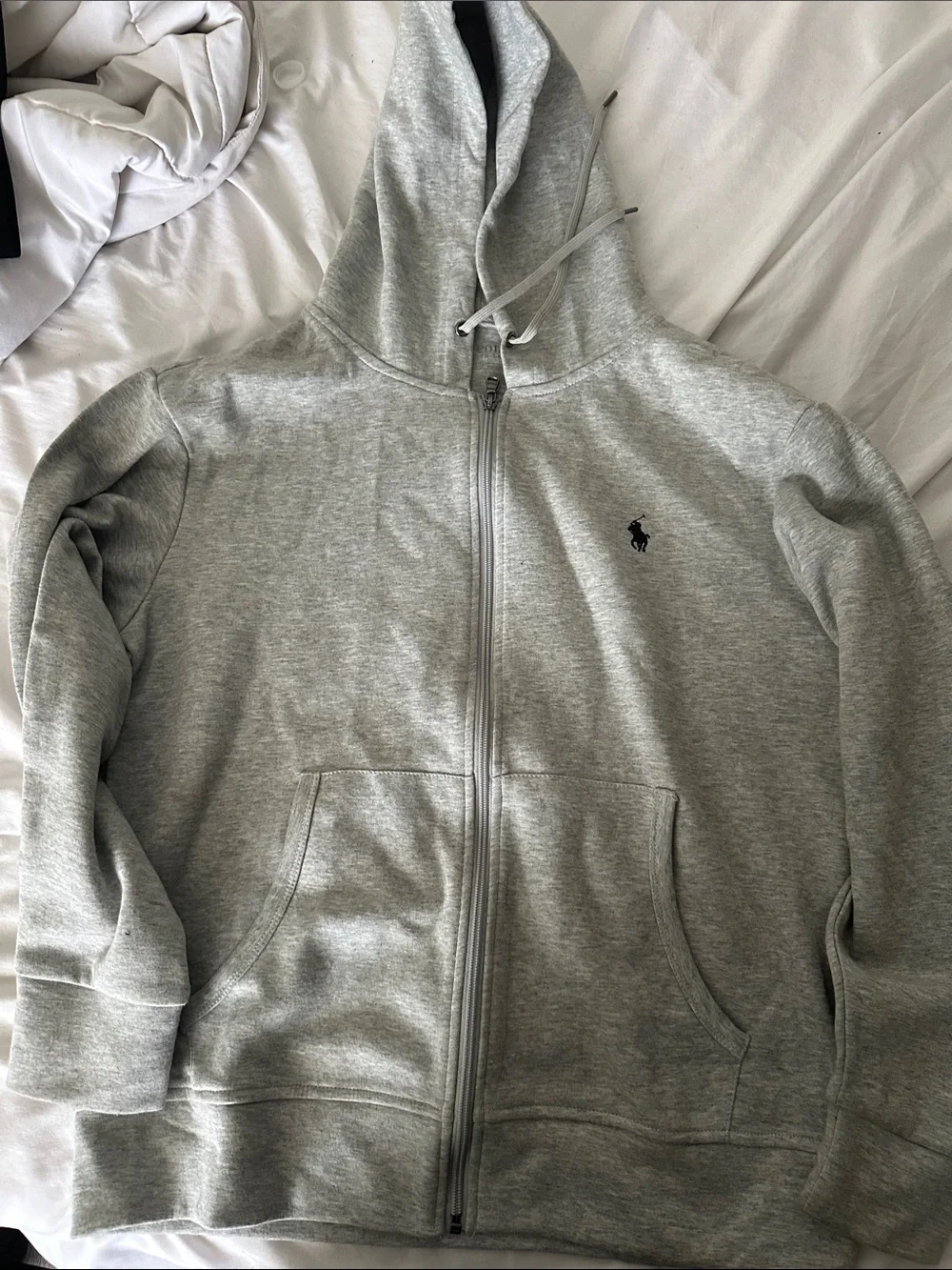 Polo Ralph Lauren Grey Zip-Up Hoodie